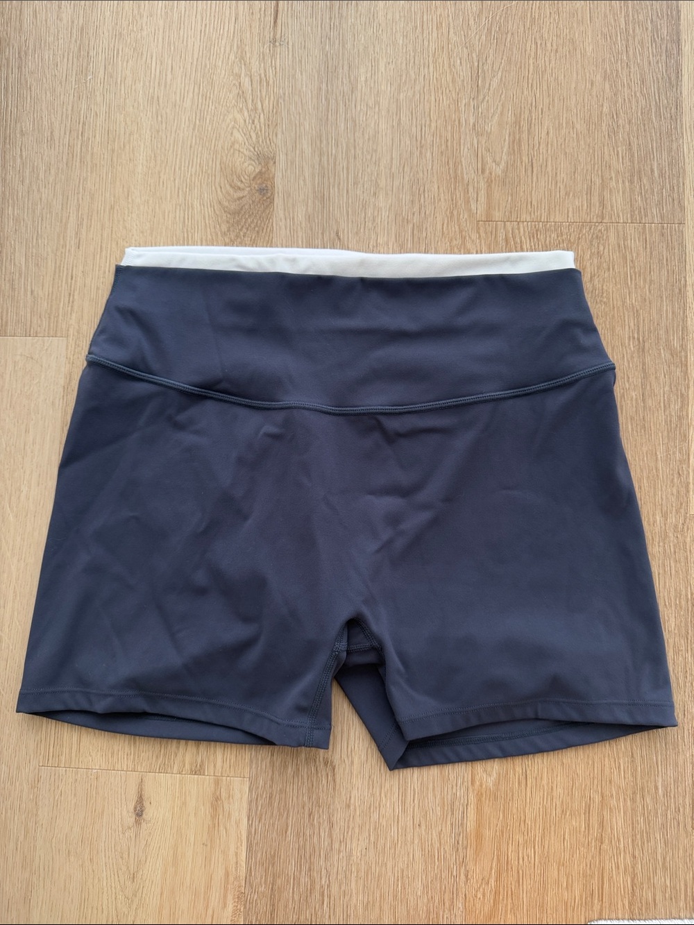 Gold Hinge Navy Double Layer Bike Shorts